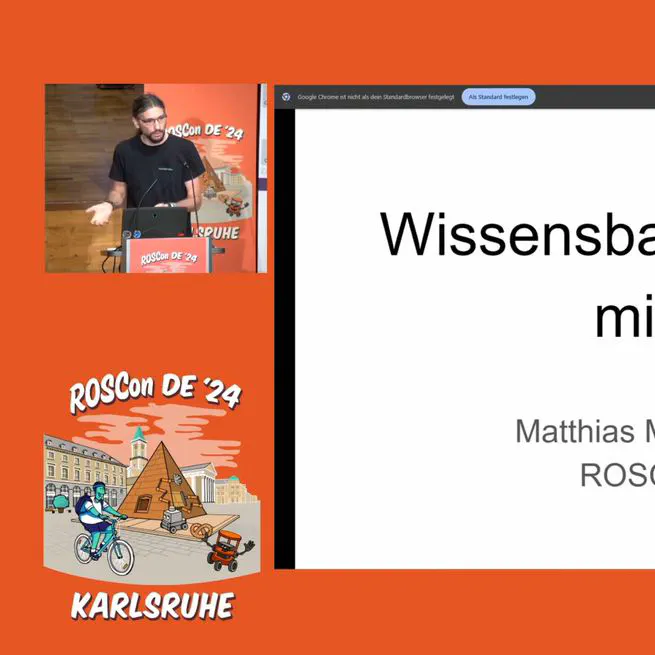 ROSCon 24 DE Talk on Knowledge-based Robotics with ROS