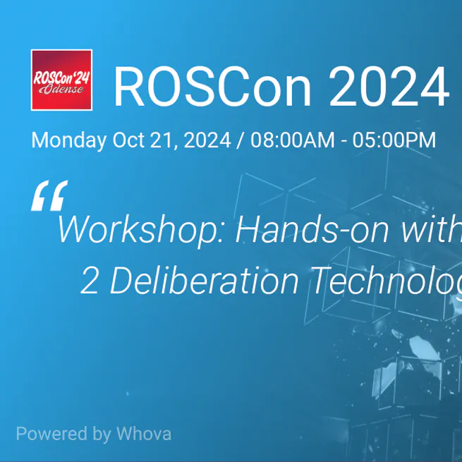 ROSCon24 Workshop Hands-on with ROS 2 Deliberation Technologies